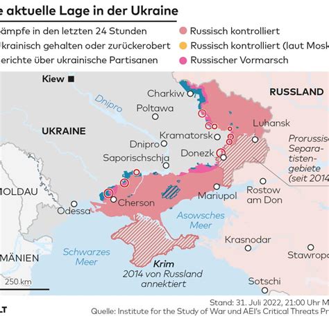 aktuelle lage ukraine heute karte